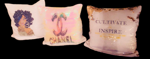 Custom Reversible Sequins Pillow Case - Cultivate & Inspire