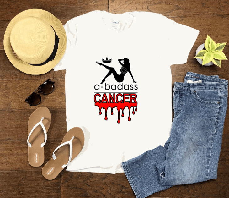 A bad ass cancer short sleeve T-shirt - Cultivate & Inspire