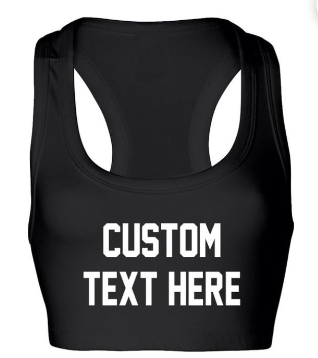 Custom sports bra - Cultivate & Inspire