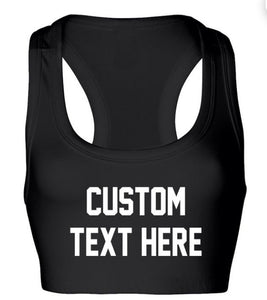 Custom sports bra - Cultivate & Inspire