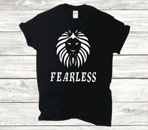 Lion Fearless short sleeve T-shirt - Cultivate & Inspire